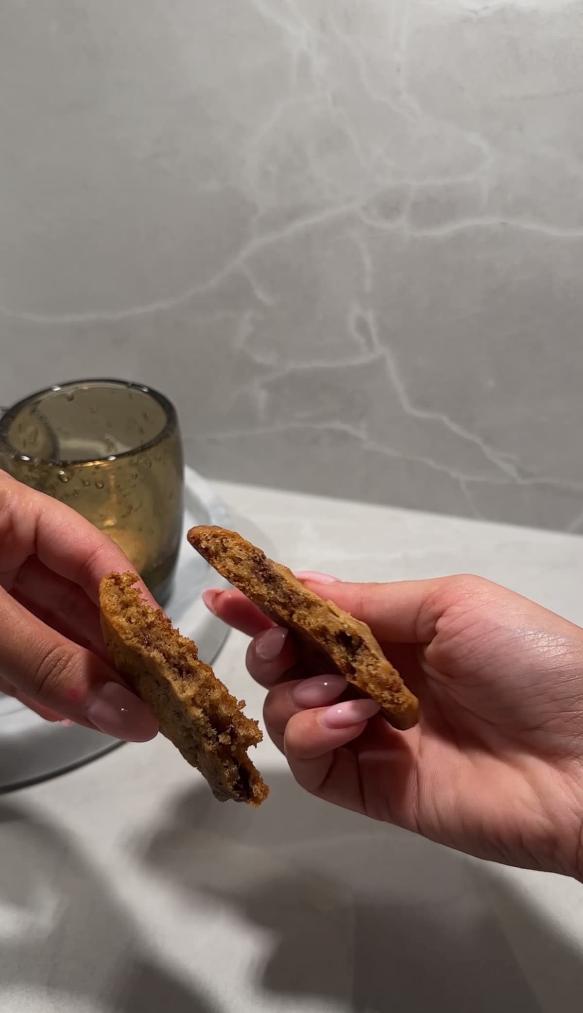 Ferdig brukken cookie